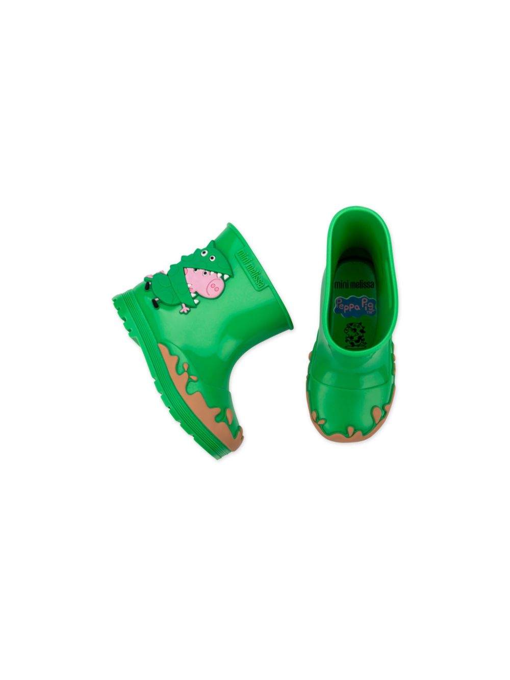 Mini Melissa Peppa Pig regenlaarzen Groen