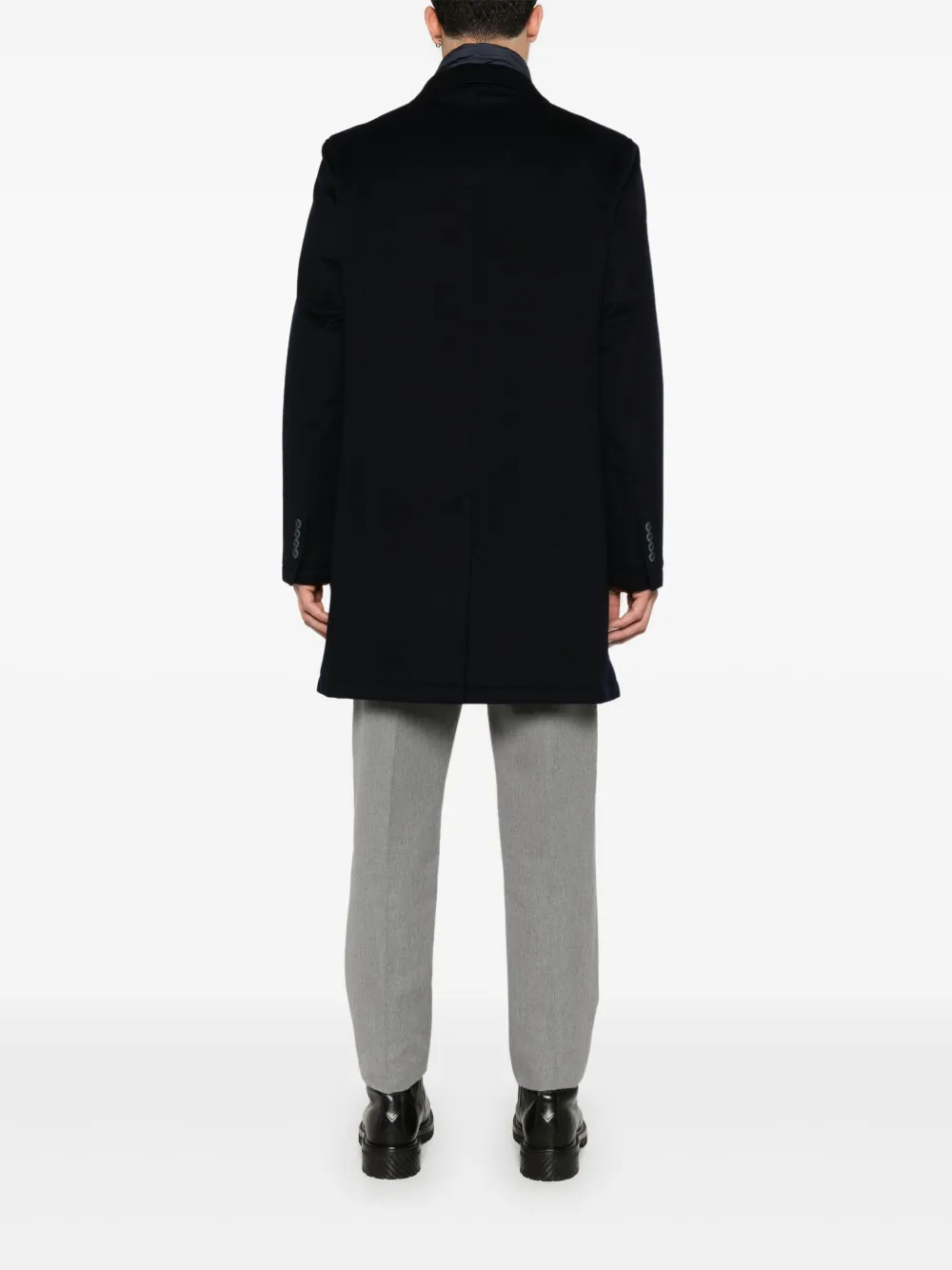 Herno Jas van scheerwol Blauw