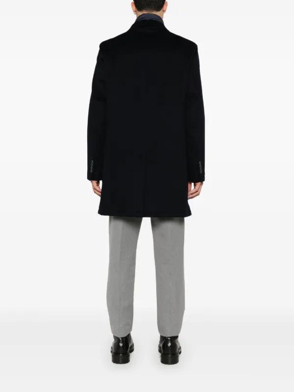 Herno Virgin Wool Coat | Blue | FARFETCH BH