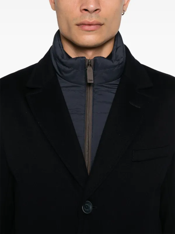 Herno Virgin Wool Coat | Blue | FARFETCH BH