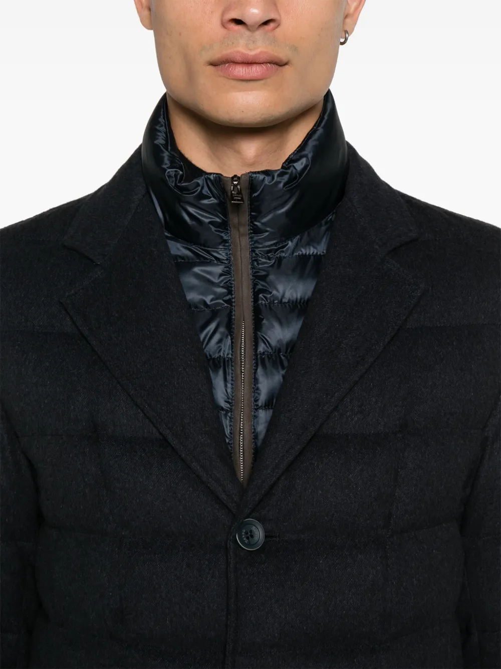 Herno Gelaagd jack Blauw
