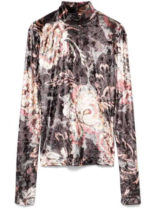 Haut en velours à effet froissé - ETRO - Modalova