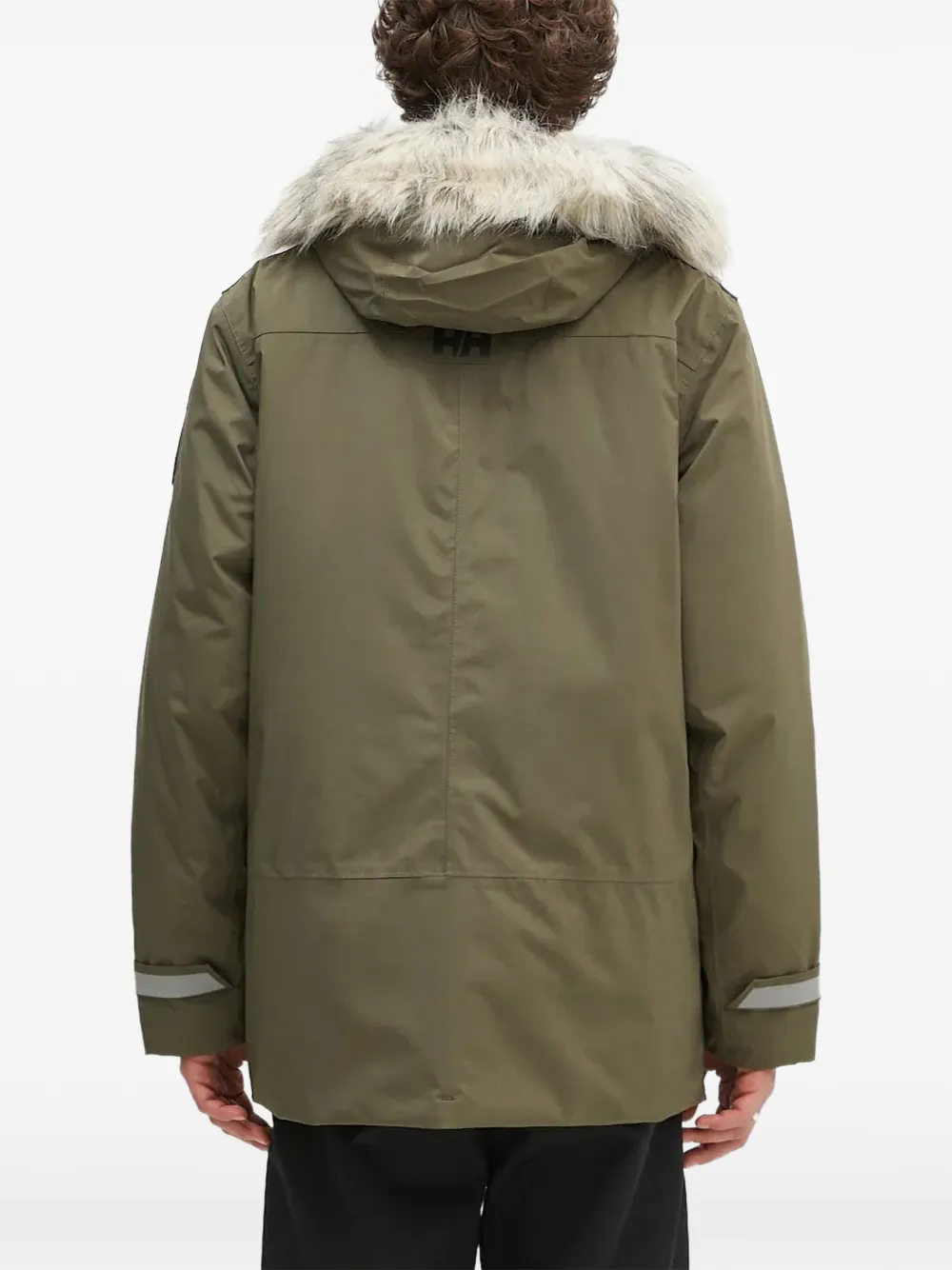 Helly Hansen Parka met capuchon en afwerking Groen