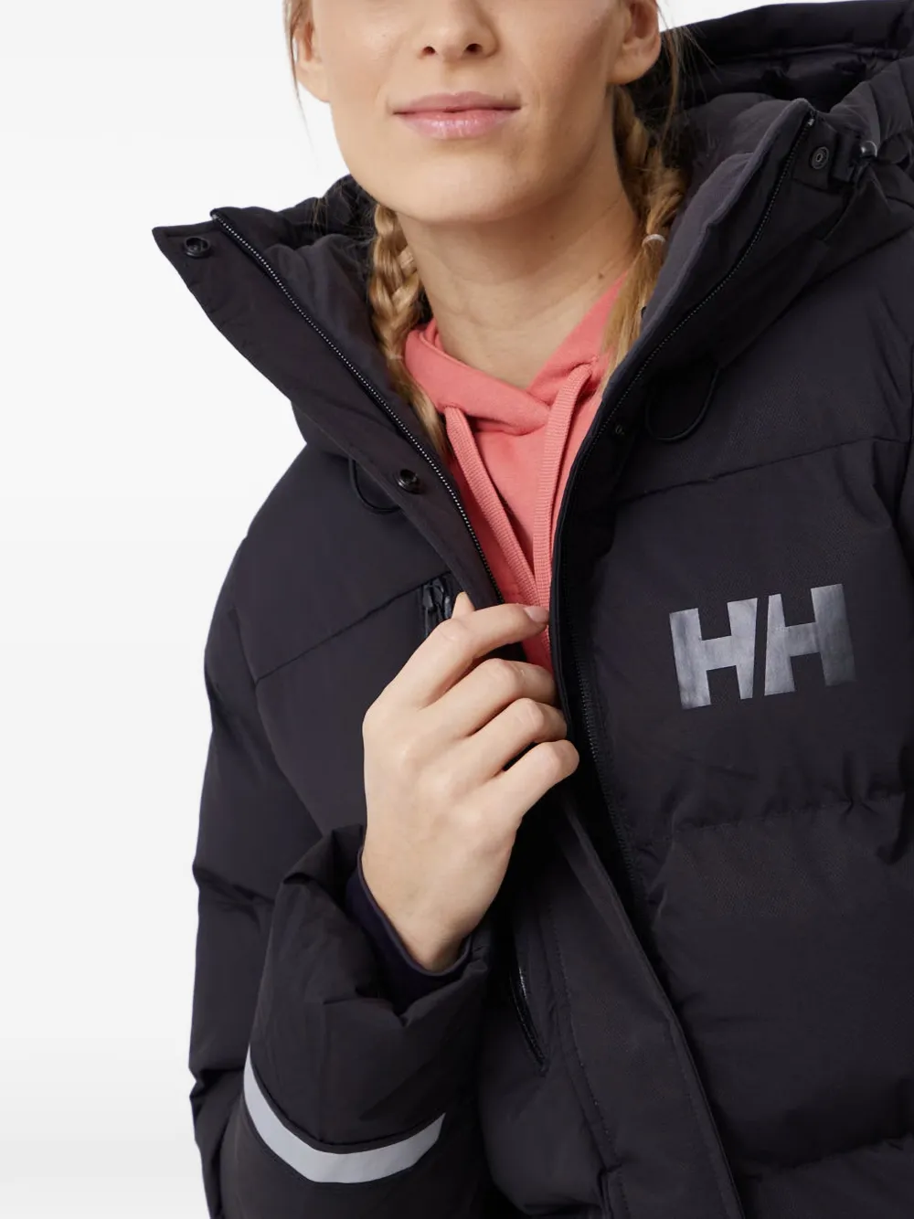 Helly Hansen Adore gewatteerd jack met capuchon Zwart