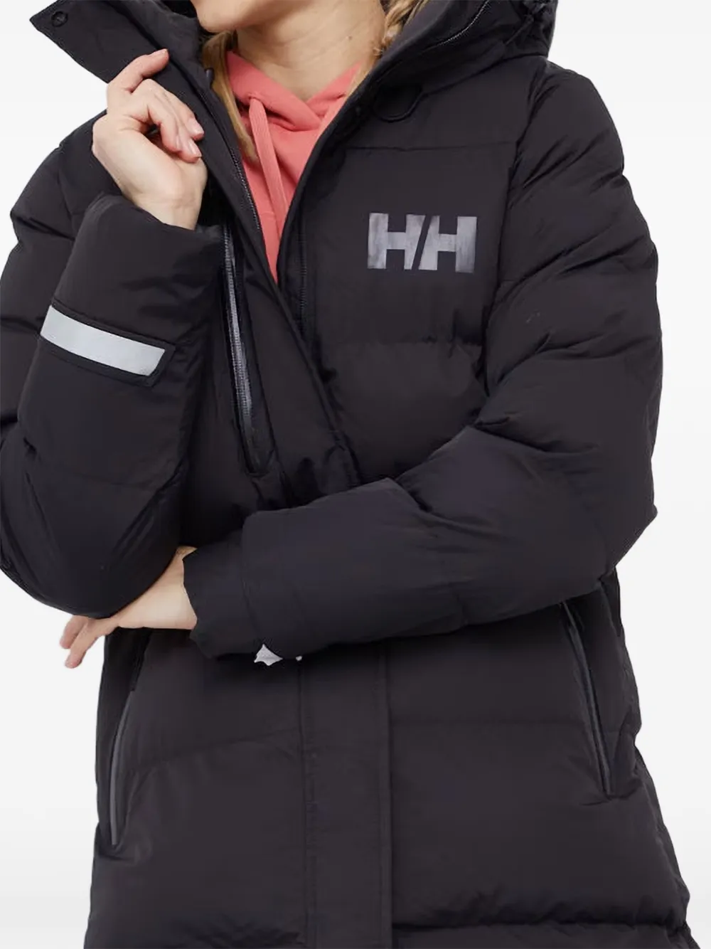 Helly Hansen Adore Hooded Padded Jacket In Black