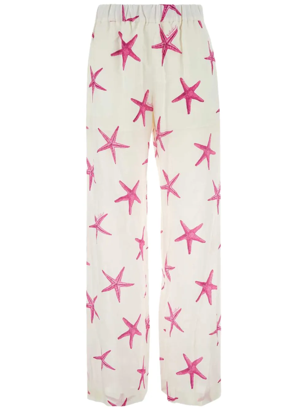 Valentino Garavani Starfish crêpe-de-chine broek Beige