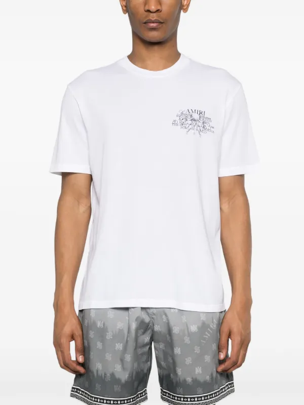 AMIRI ロゴ Tシャツ | ホワイト | FARFETCH JP AMIRI ロゴ Tシャツ | ホワイト | FARFETCH JP