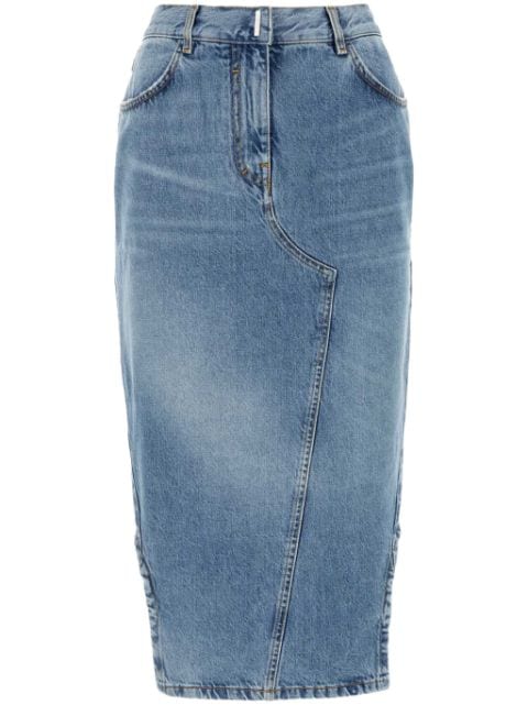 Givenchy denim pencil skirt