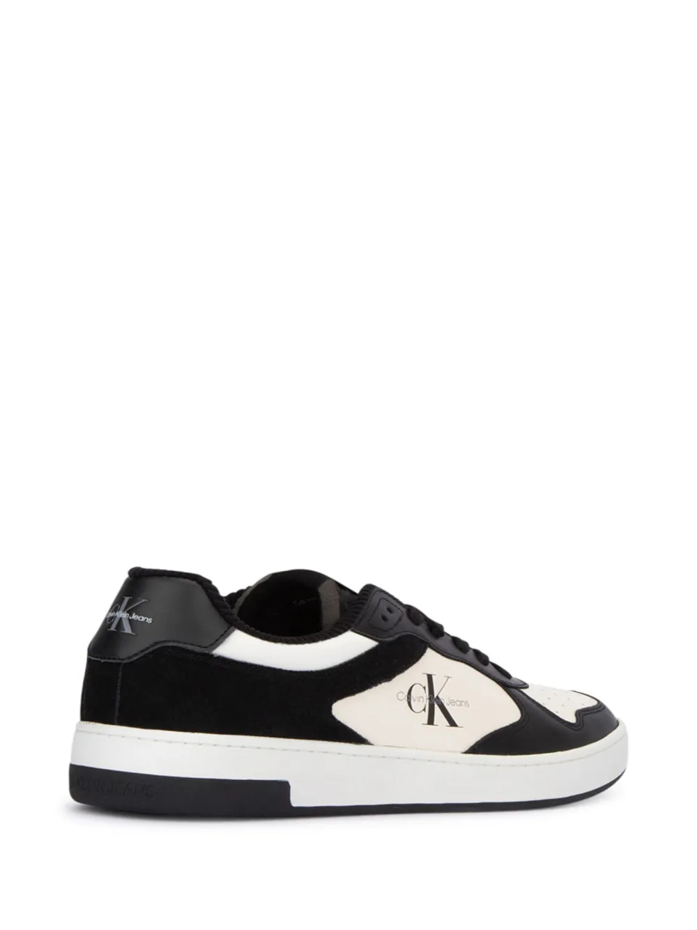 Calvin Klein Leren sneakers Zwart