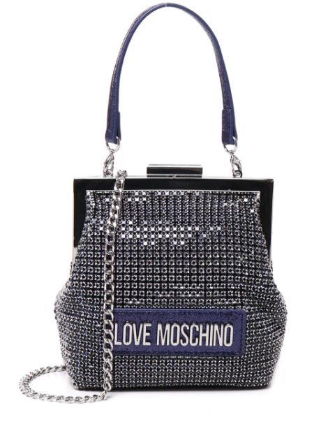 Affordable Love Moschino logo clutch bag Women