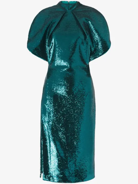 Genny vestido midi bordado con lentejuelas