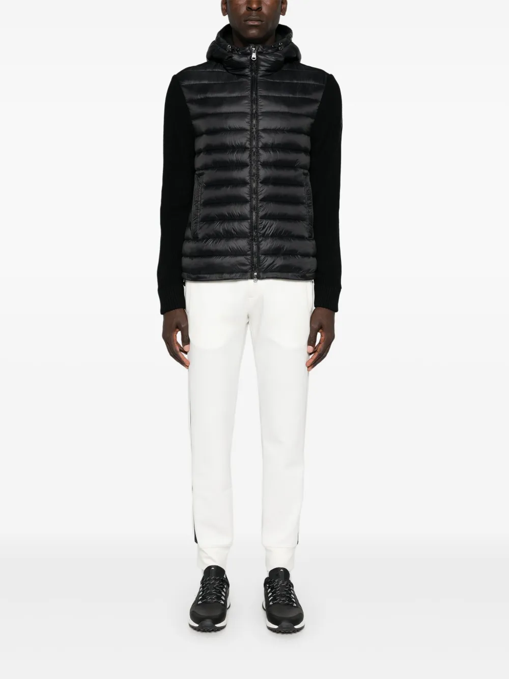 Colmar panelled-design jacket - Zwart