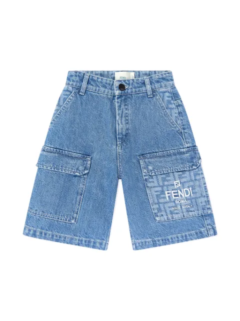Fendi Kids شورت جينز FF