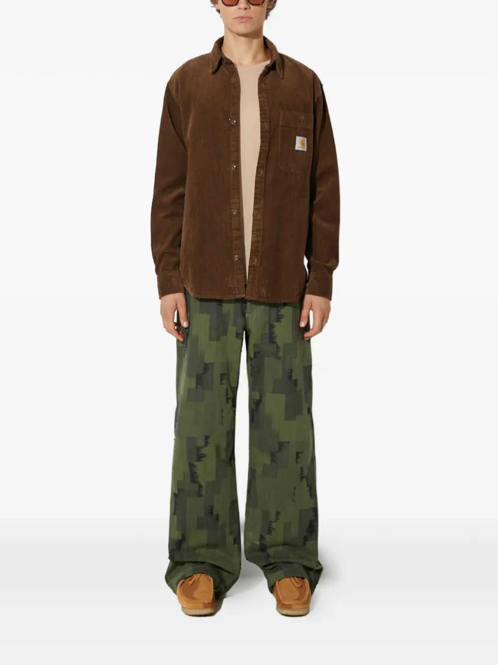 COUNTY OF MILAN Broek met print Groen