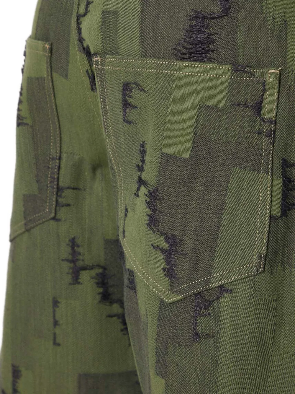 COUNTY OF MILAN Broek met print Groen