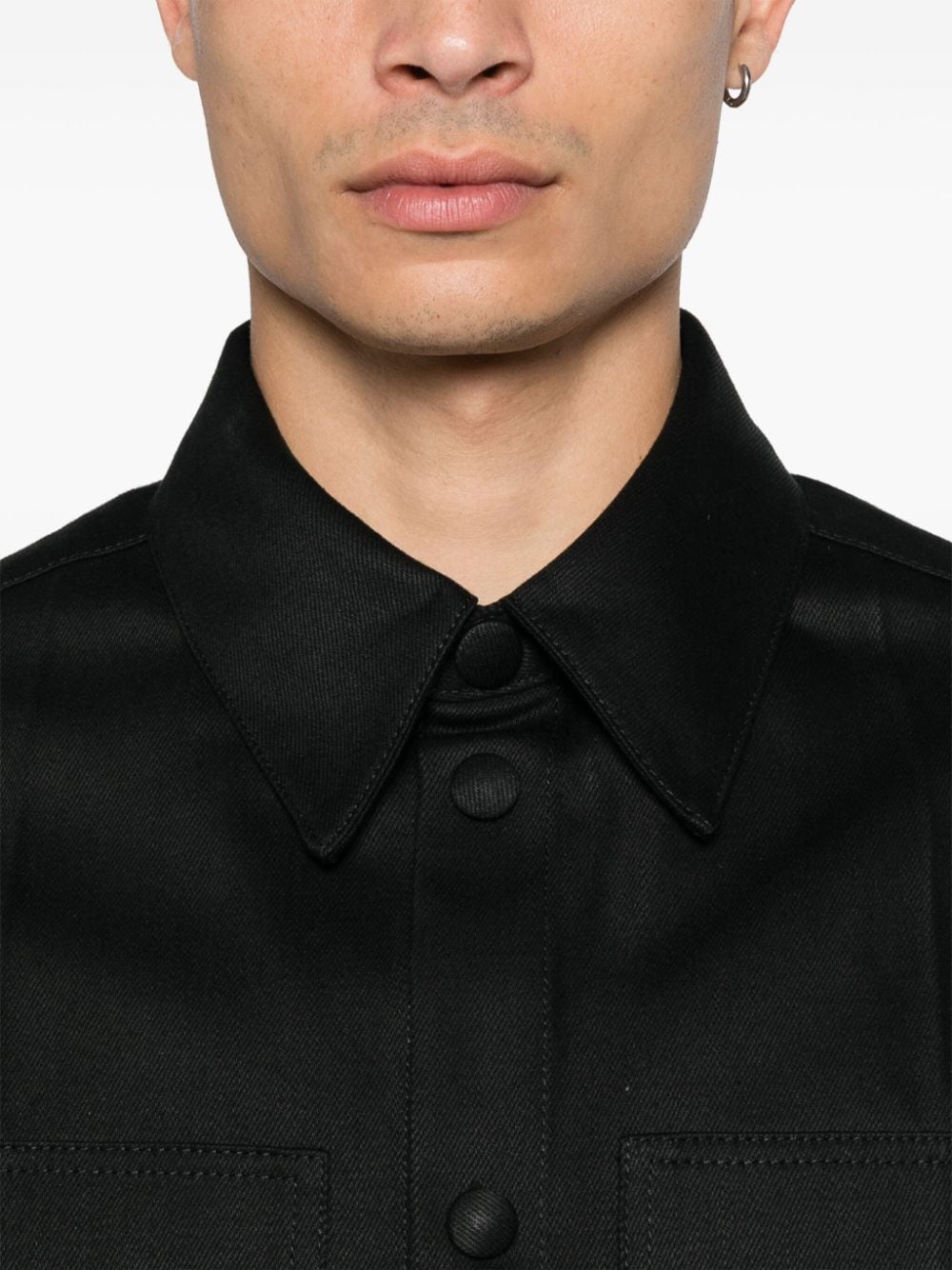 Shop Jil Sander Denim Shirt In Black