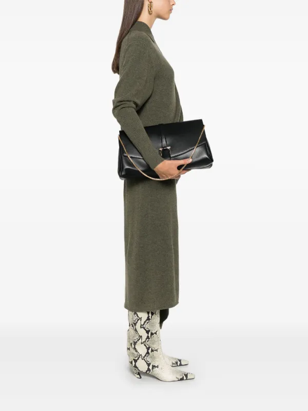 Ferragamo正規品/関税送料込み Gancini shoulder bag Ferragamo Gancini-buckle Shoulder Bag | Black | FARFETCH