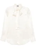 Kiton silk shirt - White