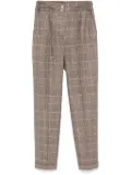 Kiton checkered trousers - Brown