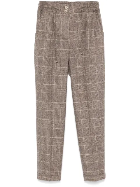 Kiton checkered trousers
