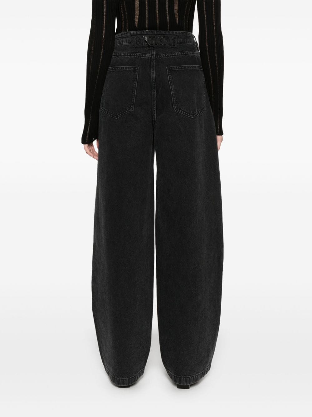 Shop Rotate Birger Christensen 5 Pocket Jeans In Black