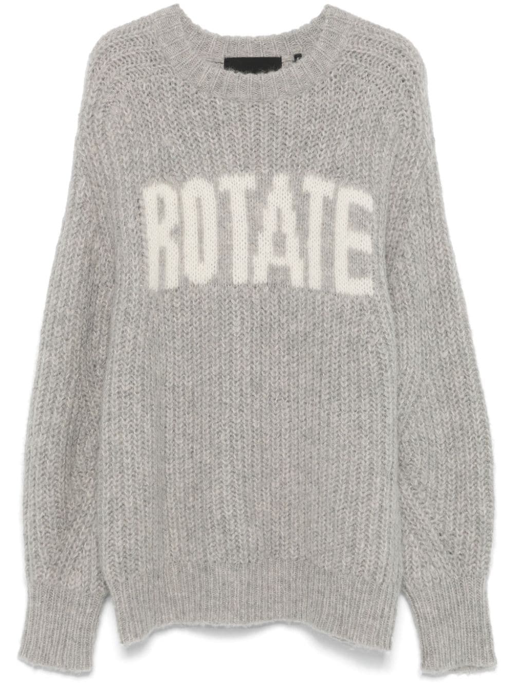 ROTATE BIRGER CHRISTENSEN intarsia-knit sweater - Grau