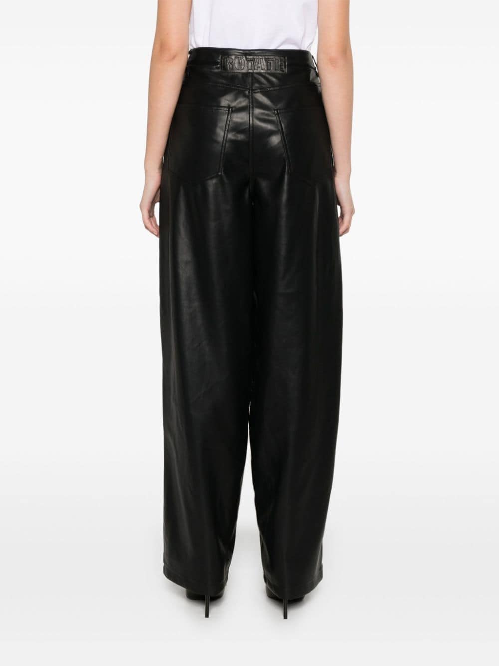 Shop Rotate Birger Christensen 5 Pocket Trousers In Black