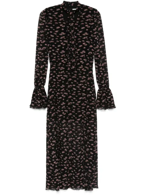 ROTATE BIRGER CHRISTENSEN crinkled tie-strap maxi dress