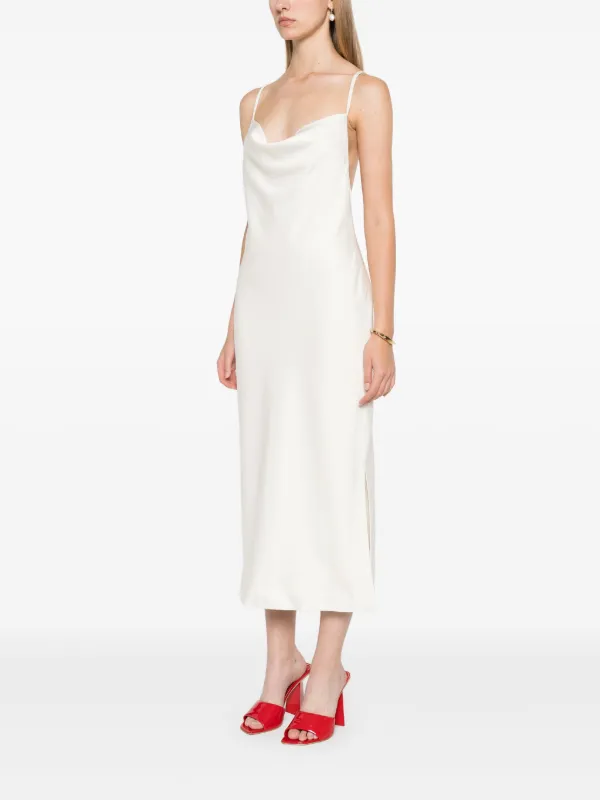 ワンピース ROTATE BIRGER CHRISTENSEN Sleeping dress ROTATE BIRGER CHRISTENSEN Satin Midi Slip Dress | Neutrals