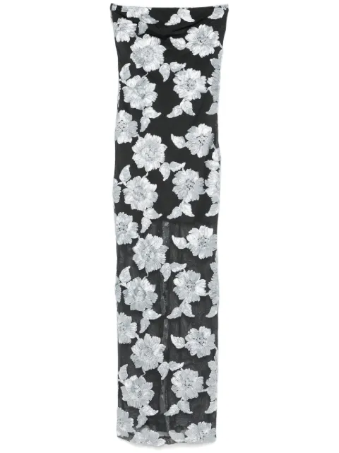 ROTATE BIRGER CHRISTENSEN vestido largo de malla