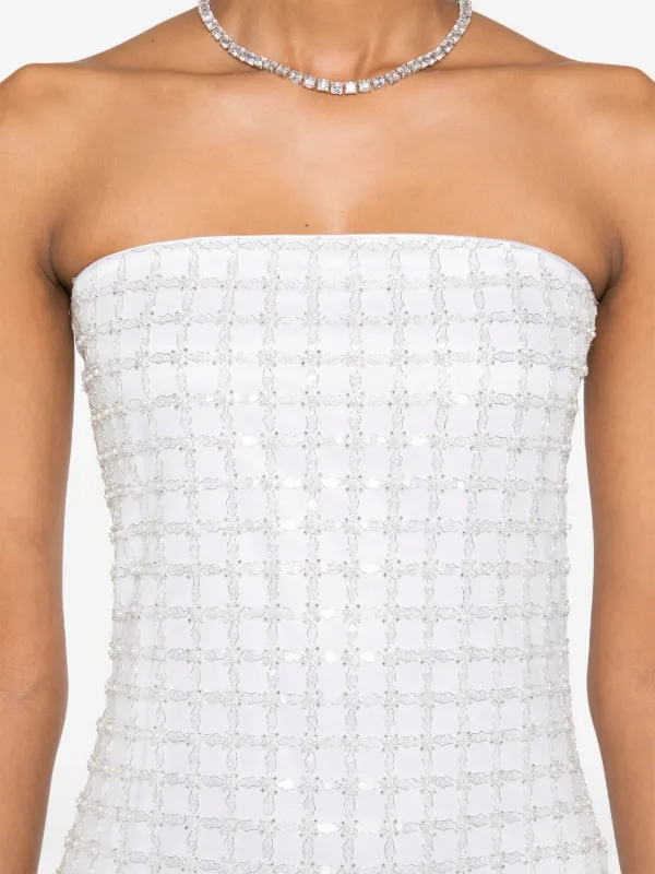 jacquard puffy midi dress