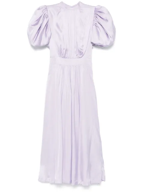 ROTATE BIRGER CHRISTENSEN satin puff midi dress