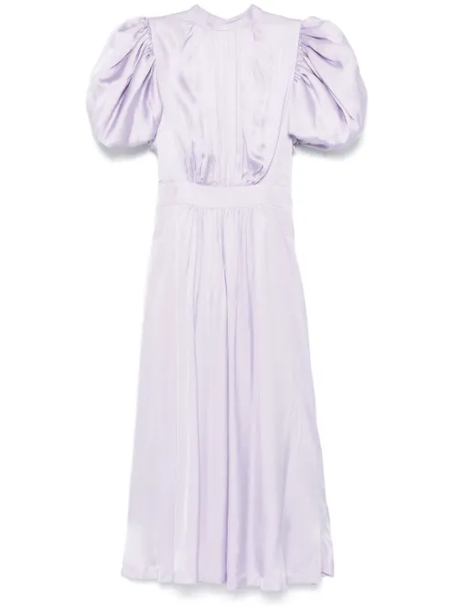 Robe mi-longue à manches bouffantes - ROTATE BIRGER CHRISTENSEN - Modalova
