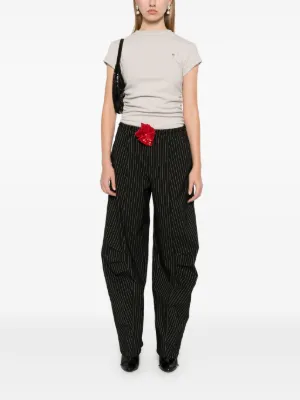 パンツ ROTATE BIRGER CHRISTENSEN 'Poplin Tapered Striped' pants Rotate Birger Christensen 'Poplin Tapered Striped' Pants
