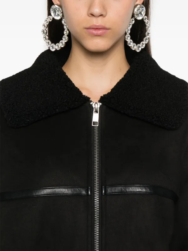 ブルゾン Rotate Birger Christensen Faux Leather Bomber Jacket ROTATE BIRGER CHRISTENSEN Faux Leather Bomber Jacket in