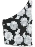ROTATE BIRGER CHRISTENSEN flower mesh top - Black