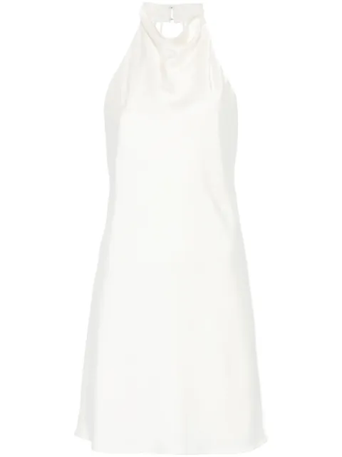 ROTATE BIRGER CHRISTENSEN satin halterneck midi dress
