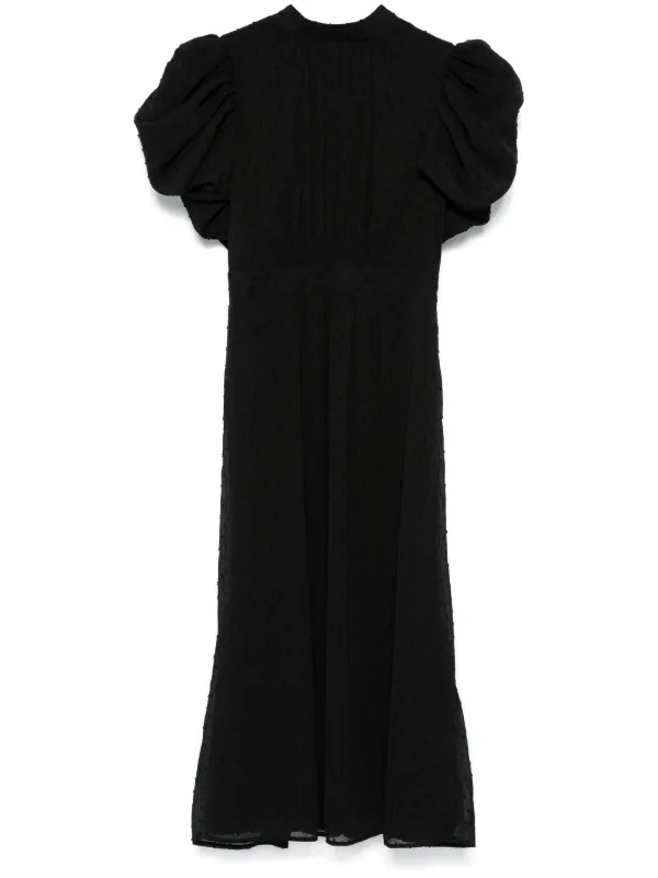 スカート ROTATE BIRGER CHRISTENSEN Boucle midi dress Black ROTATE Birger Christensen Dress Boucle Midi | WAKAKUU