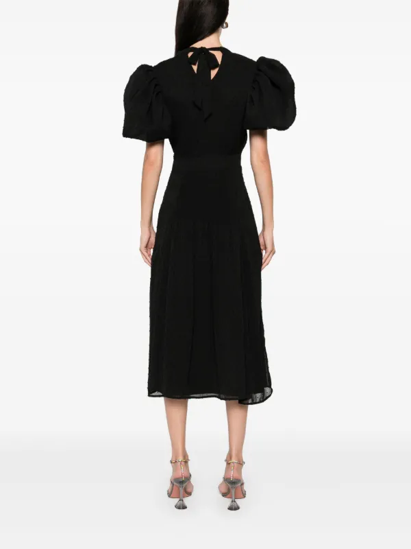 スカート ROTATE BIRGER CHRISTENSEN Boucle midi dress Black ROTATE Birger Christensen Dress Boucle Midi | WAKAKUU
