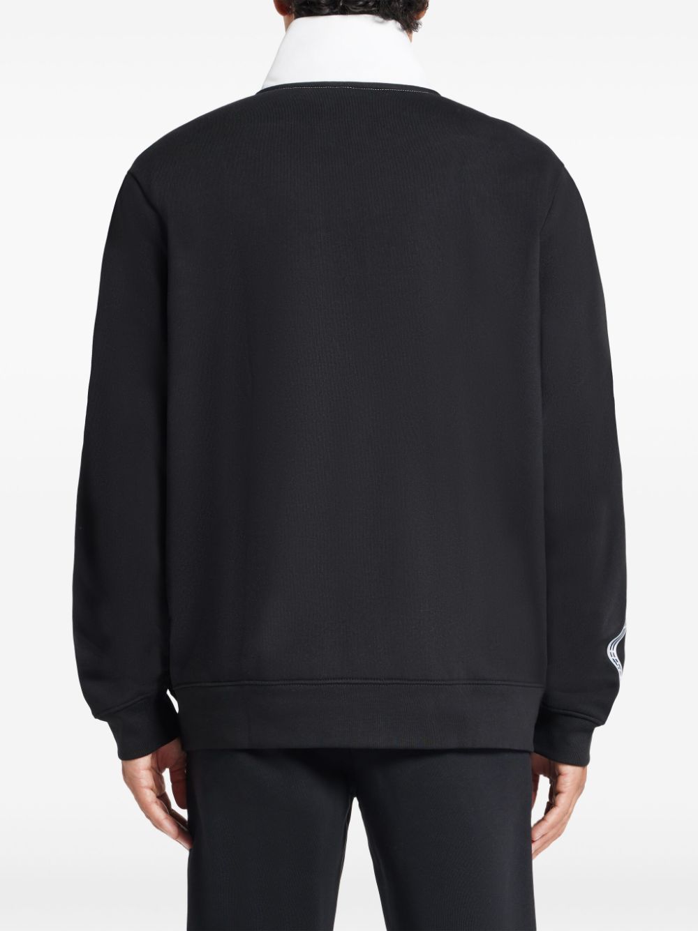 Shop Lacoste Logo-patch Sweatshirt In Black