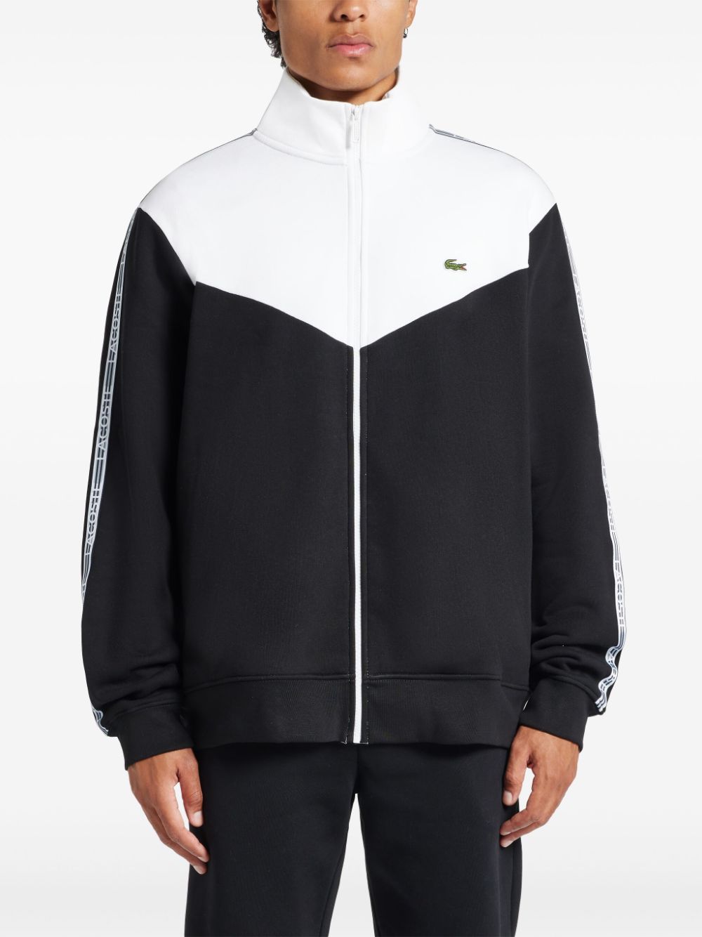 Shop Lacoste Logo-patch Sweatshirt In Black