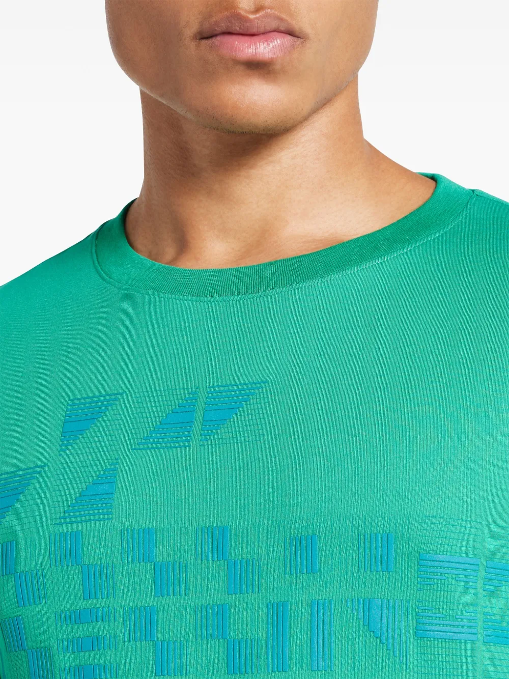 Lacoste x Novak Djokovic T-shirt met print Groen