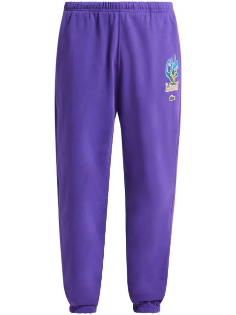 Lacoste Iconic-print cotton track pants