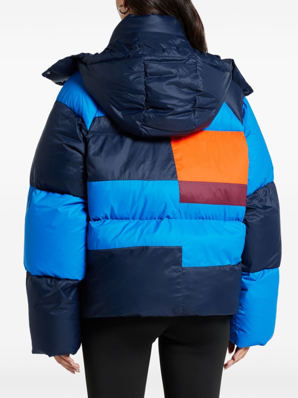 Shop Lacoste Oversized Puffer Jacket In Blue