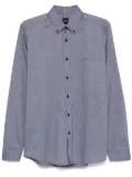 BOSS button-down cotton shirt - Blue