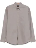 BOSS button-down cotton shirt - Neutrals