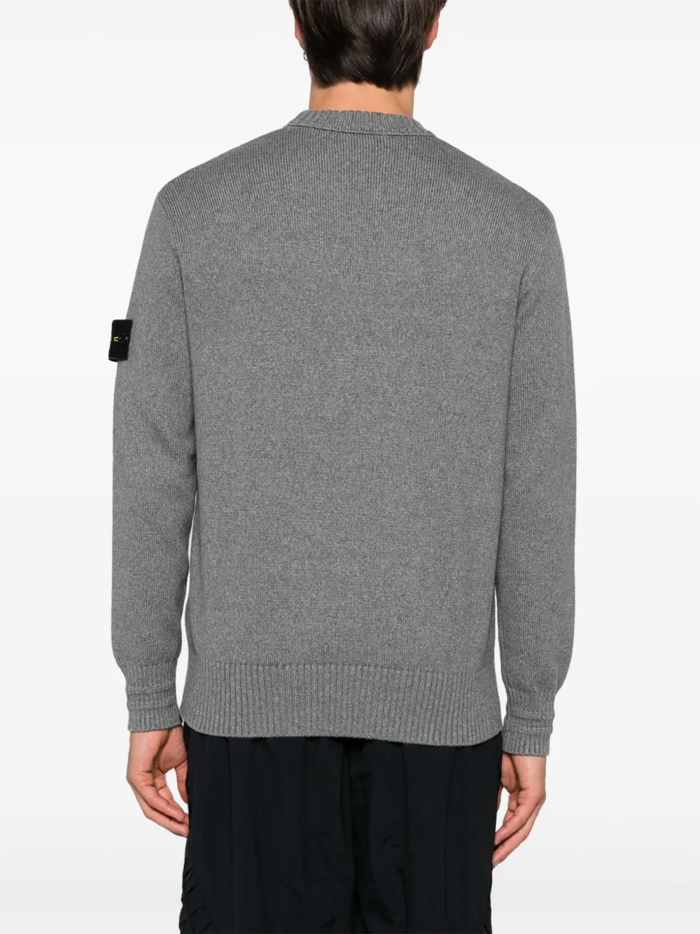 Stone Island Trui met Compass-logopatch Grijs