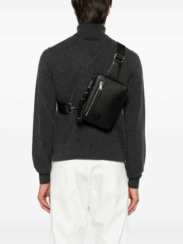 LIU JO Leather Messenger Bag Black FARFETCH SG