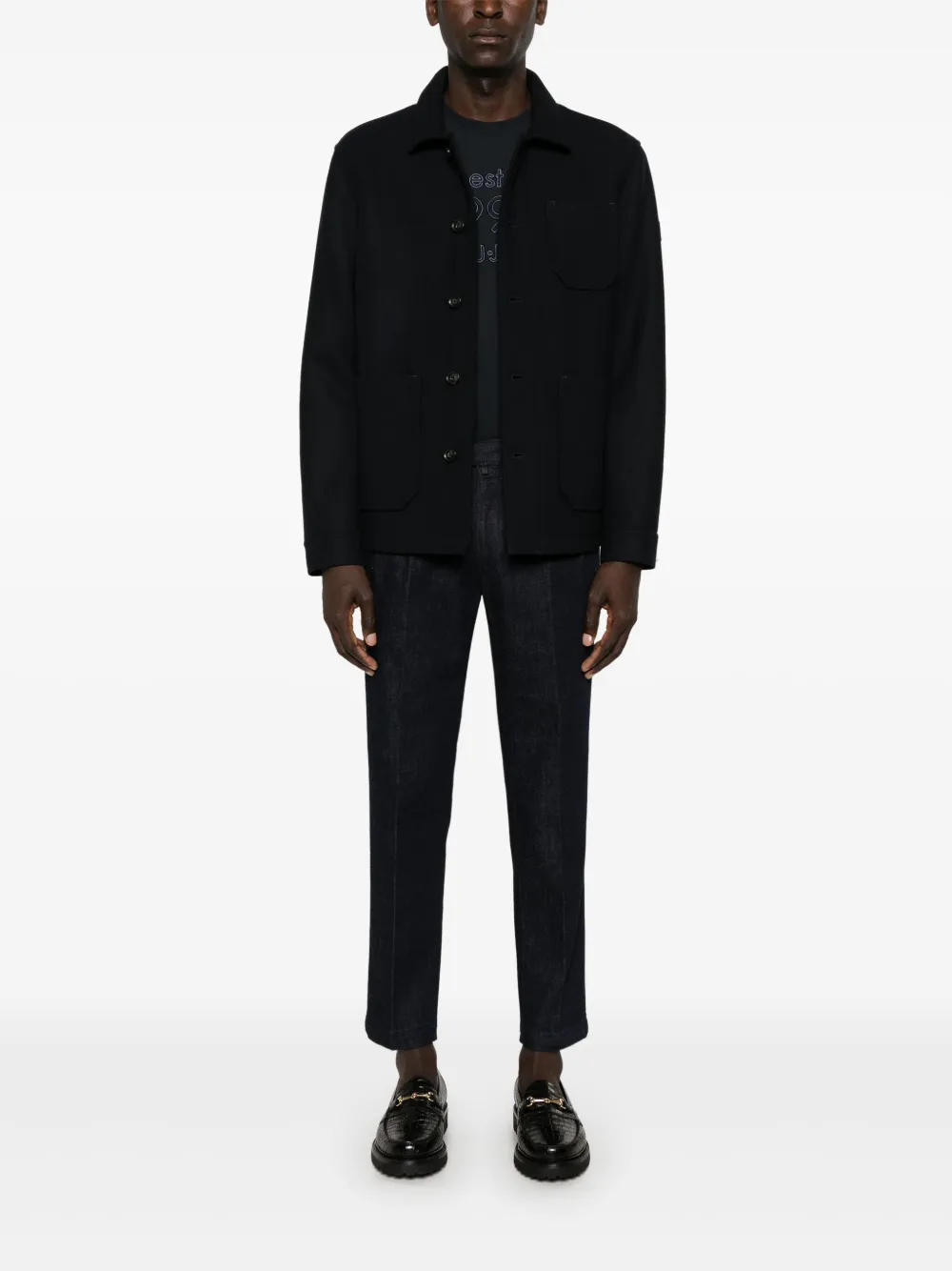 LIU JO Leren shirtjack - Blauw