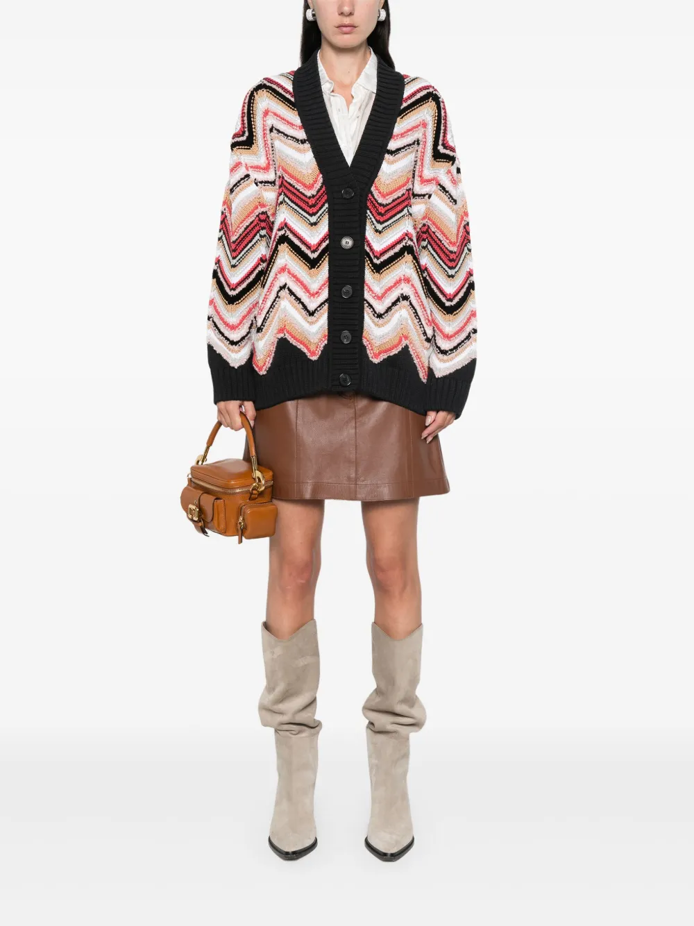 Missoni Vest met chevron-streep - Zwart